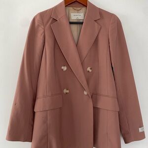 ARITZIA Babaton Mauve Rose Pink Double-Breasted Blazer